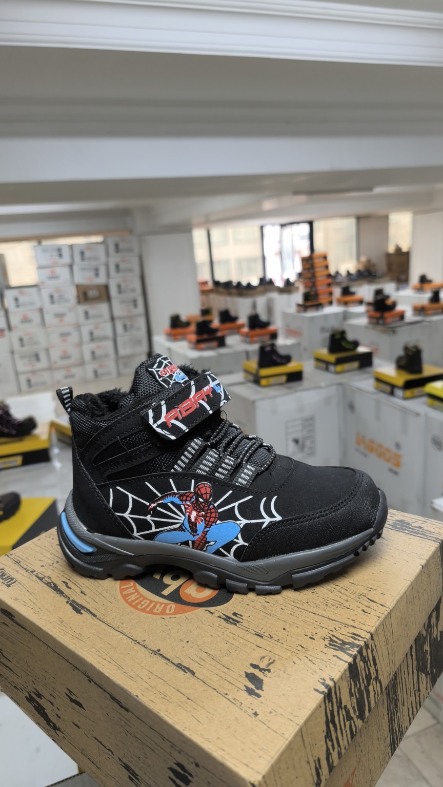 Black Graphic Kids High-Top